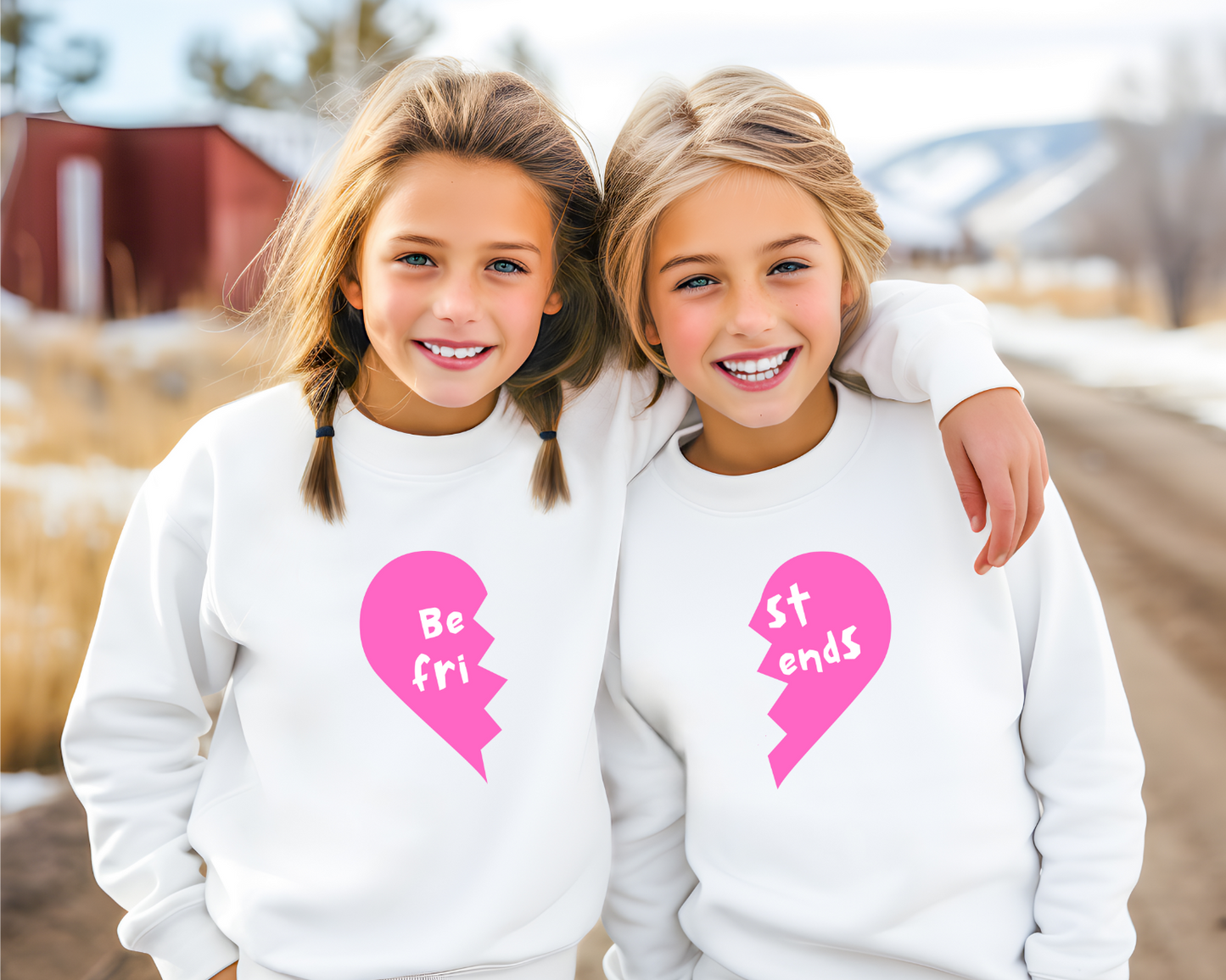 Best Friends Valentine's Day Sweatshirt, Friends Valentine's Day Sweatshirt, Friends Heart Valentine's Day Shirt